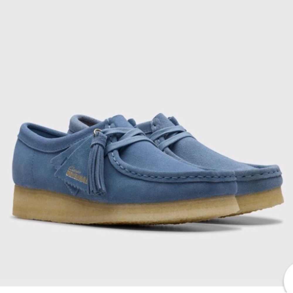 ‼️NIB‼️ Clarks Originals Women’s Wallabee French Blue Suede